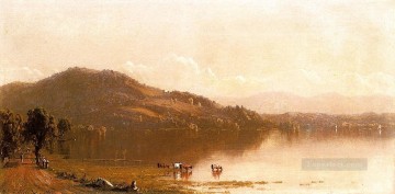 オラナ近くのハドソン川のメリノ山風景 サンフォード・ロビンソン・ギフォード Oil Paintings